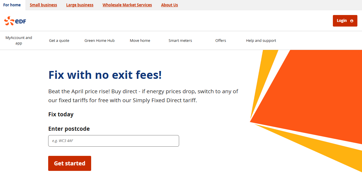 Edf Energy Customers Ltd website homepage