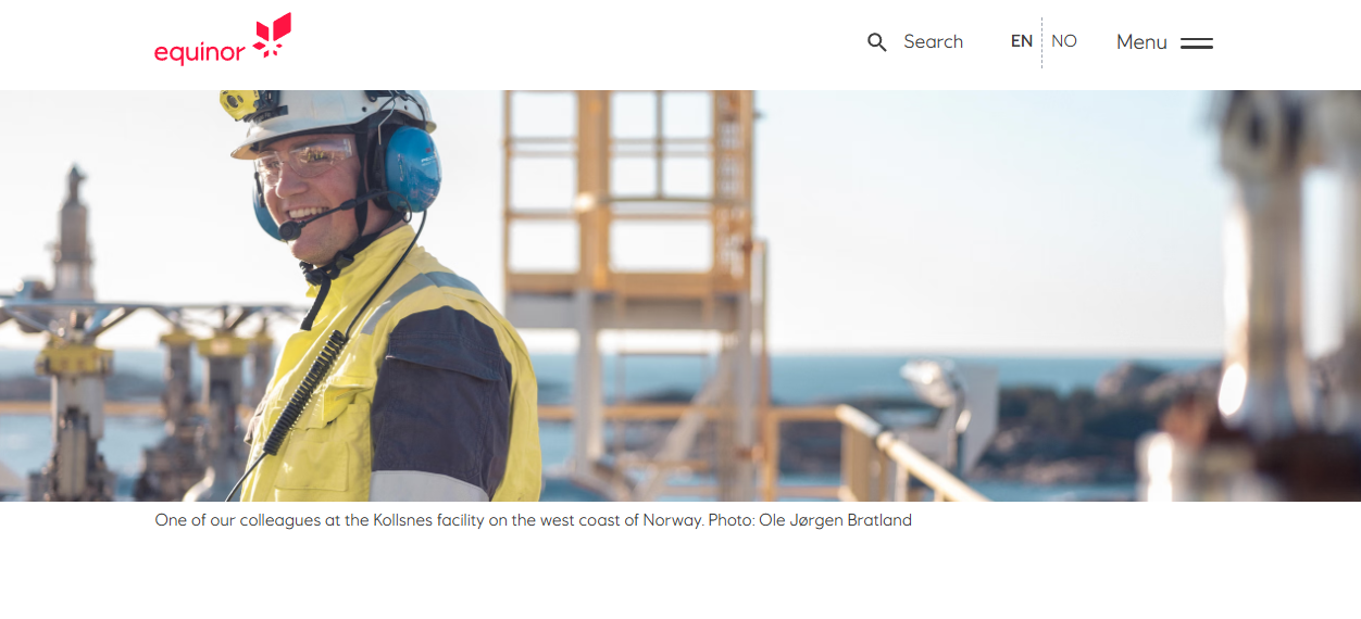 Equinor Asa  website homepage